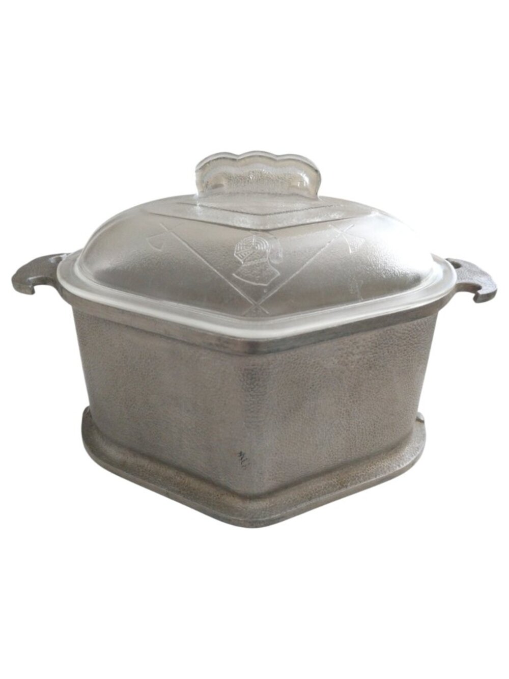 Vintage Guardian Service Ware Tringle Pot Roaster Hammered Aluminum Gently Used